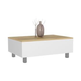 Aran Lift Top Coffee Table, Storage Compartment, Black