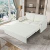 Convertible Pull Out Sofa Bed Queen Size, 3-in-1 Convertible Sleeper Couch with Thicked Cushions and Side Storage