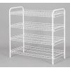 (2 Pack)4-Tier Steel Wire Shoe Organizer, Holds up to 12 Pairs, Arctic White