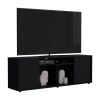 Dallas Tv Stand for TV´s, Two Cabinets With Single Door, Four Shelves