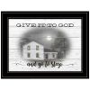 w"Give it to God" By Billy Jacobs, Ready to Hang Framed Print, Black Frame