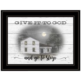 w"Give it to God" By Billy Jacobs, Ready to Hang Framed Print, Black Frame