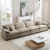 Corduroy Sofa,Modern Upholstered 4 Seater Corduroy Fabric Sofa,Office Living Room Apartment Comfortable Sofa