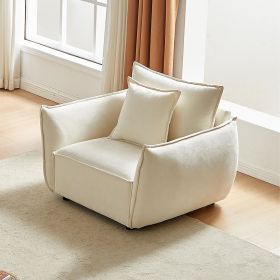 MH 44" Minimalist Sofa, Living Room upholstered armchair bedroom, Modern Living Room Sofa for Office Room, Living Room