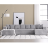 [NEW ARRIVED] [VIDEO PROVIDED]131'' Modular Sectional Couch, U-shaped sofa , Chaise Lounge, Striped fabric,Upholstered 4 Seater Couch for Living Room