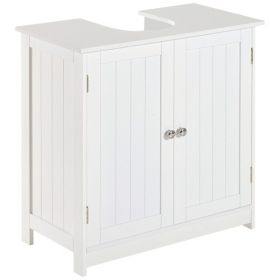 Bathroom Cabinet with 2 Doors and Shelf Bathroom Vanity white-AS