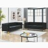 {Contact us for 3D modeling} Velvet Sofa for Living Room,Buttons Tufted Square Arm Couch, Modern Couch Upholstered Button and Metal Legs