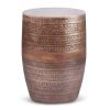 Johnsen - Large Metal Accent Table - Antique Copper