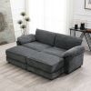 [VIDEO provided] [New] Free Combination Modular Convertible Sectional Sofa Bed Set, 4 Seat Upholstered Sleeper Corner Couch