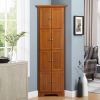 4-Tier 72" Corner Kitchen Pantry Storage Cabinet with 8 Doors Tall Storage Cabinet, Corner Cabinet and Adjustable Shelves