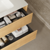 BRON 30" Bathroom Vanity with Sink, Modern Wall-Mounted Floating Plywood Bathroom Storage Cabinet with 2 Drawers