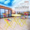3-Piece  Set Folding Table and Chairs Patio