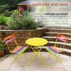 3-Piece  Set Folding Table and Chairs Patio