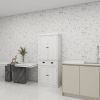 71" Kitchen Pantry Storage Cabinet , with 4 Doors, Drawer, 2 Adjustable Shelves, Freestanding Cupboard for Dining Room Living Room, Laundry-White