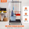 VEVOR Garden Tool Organizer, 10 Slots with Hooks, Yard Tool Tower Rack with Wheels for Garage Organization and Storage