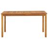 Patio Table 55.1"x31.5"x29.1" Solid Acacia Wood