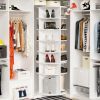 Rotating Shoe Rack Tower, 7-Tier Spinning Shoe Rack, Free Standing 360Â° Revolving Shoe Organizer