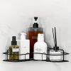 (FST-FA-PI)1pcs Wall Mounted Bathroom Shelf, Shower Caddy Rack, No Punching Triangle Storage Rack For Bathroom Kitchen, Bathroom Accessories