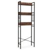 3-Tier Over-the-Toilet Storage Rack with 3 Hooks