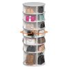 Rotating Shoe Rack Tower, 7-Tier Spinning Shoe Rack, Free Standing 360Â° Revolving Shoe Organizer