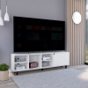 Conquest Tv Stand for TV´s, Four Open Shelves, Five Legs