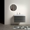 Alice 36" Gray Bathroom Vanity with Sink, Large Storage Wall Mounted Floating Bathroom Vanity for Modern Bathroom