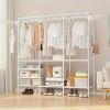 Clothing Racks for Hanging Clothes with ShelvesPortable Closet System Organizer Garment Rackfor Clothes Storage
