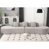 [NEW ARRIVED] [VIDEO PROVIDED] Modern curved combination sofa, terrycloth fabric sofa, minimalist sofa in living room, apartment, no assembly required