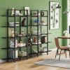 Bookshelf, Vintage Industrial Style Bookcase,black