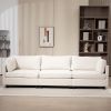 111.42*32.28" XXXL 3-Seater Chenille Deep Sofa,Comfy 3-Seater Chenille Fabric Couch,Conforms to body curves,Cloud-soft sitting