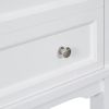 24" Bathroom Vanity Without Sink, Base Only, Solid Wood Frame, Bathroom Storage Cabinet with Drawer and Open Shelf