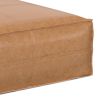 Brody - Extra Large Coffee Table Pouf - Distressed Brown