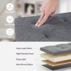 Folding Storage Ottoman Bench, Ottoman Foot Rest, End of Bed Bench, Storage Chest, with Flipping Lid, for Living Room, Bedroom, Entryway, 47 Inches