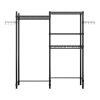The Washer and Dryer Storage Shelf, , Bathroom Space Saving Rack, Closet Organizer Metal Garment Rack Portable Clothes Hanger Home Shelf