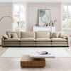Corduroy Sofa,Modern Upholstered 4 Seater Corduroy Fabric Sofa,Office Living Room Apartment Comfortable Sofa