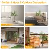6FT 300Pcs LED Beads Lighted Olive Tree Artificial Greenery Tree with Warm White Light Lifelike Decorative Faux Tree 8 Lighting Modes 10 Adjustable Br
