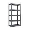 72"H 5 Tier Metal Shelves for Storage Garage Shelving 2000LBS Heavy Duty Storage Shelves Adjustable Garage Shelf Industrial Shelving Unit Storage Util