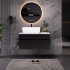 31.5 Inches Floating Single Small Bathroom Vanity with Sink