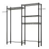 The Washer and Dryer Storage Shelf, , Bathroom Space Saving Rack, Closet Organizer Metal Garment Rack Portable Clothes Hanger Home Shelf