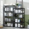 63"H 5 Tier Metal Shelves for Storage Garage Shelving 2000LBS Heavy Duty Storage Shelves Adjustable Garage Shelf Industrial Shelving Unit Storage Util