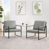 Lounge, living room, office or the reception area PVC leather accent arm chair with Extra thick padded backrest and seat cushion sofa chairs