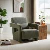 Mirod Sleek Right-Angle Armrests, Ergonomic Lumbar Support, Square Wooden Block Legs, Inclined Seat for Comfort