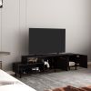 Olmitz tv Stand, 3Doors, 1 Shelf 50" TV Capacity