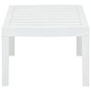 Patio Table White 30.7"x21.7"x15" Plastic