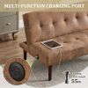 Foldable Fashion Sofa Bed Tech Cloth Back Adjustable Sofa Chaise longue Futon