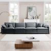 Corduroy Sofa , Modern Upholstered 4 Seater Corduroy Fabric Sofa , Office Living Room Apartment Comfortable Sofa
