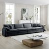 Corduroy Sofa , Modern Upholstered 4 Seater Corduroy Fabric Sofa , Office Living Room Apartment Comfortable Sofa