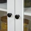 61" Freestanding Kitchen Pantry, Traditional Style Storage Cabinet with Soft Close Doors, Adjustable Shelves, and 2 Drawers, for Living Room