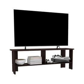 Alderton TV Stand, 2 Shelves (Color: Dark Oak)