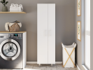 Bacoa Cleaning Cabinet with Five Shelves and Broom Hangers